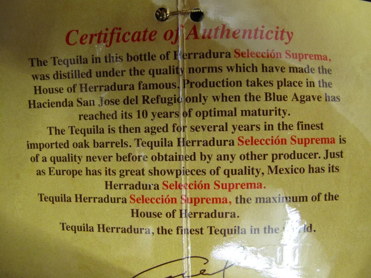 Herradura Seleccion Suprema Tequila - Image 4